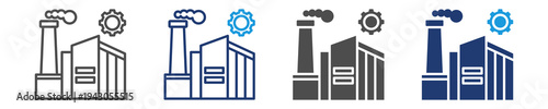 industry icon sety multiple style