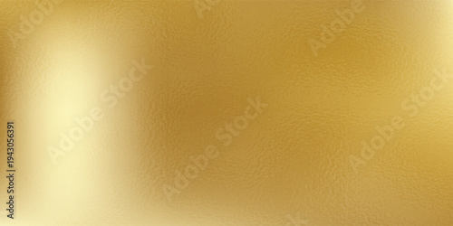 Gold foil leaf texture, glass effect background vector illustration.