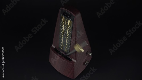 A Classic Mechanical Metronome For Control Of The Rhythm While Playing.