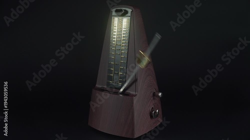A Classic Mechanical Metronome For Control Of The Rhythm While Playing.