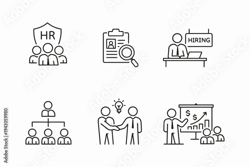 Key stages and roles in the human resources and hiring process