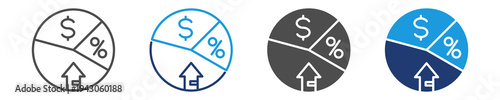profit margins icon sety multiple style