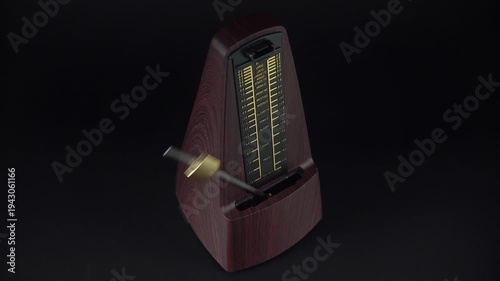 A Classic Mechanical Metronome For Control Of The Rhythm While Playing.