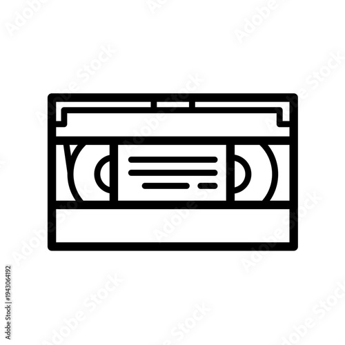 Vhs tape, vector icon