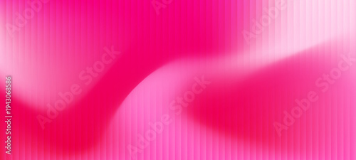 Glass texture with dark gradient background and vivid pink, white light streaks. ripple pattern, Futuristic distortion, abstract glow, reeded vertical blur Vector illustration