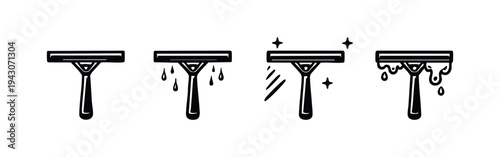 Hand-drawn razor icon set. Sketchy doodle shaving tool symbols with variations for hygiene and grooming.