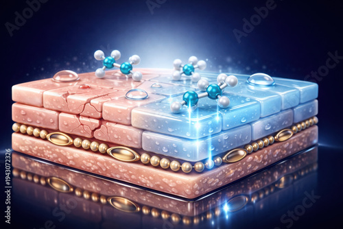 Moisturizing skin barrier with hydrating elements enhances skin health and protects against environmental damage