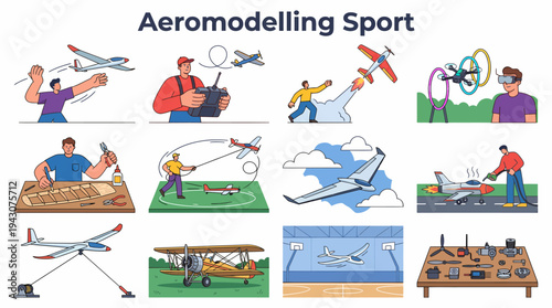 Aeromodelling Sport: Hobbyists Build, Fly, and Race Model Airplanes