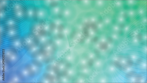 Abstract gradient background with flowing lines and blurred bokeh effects