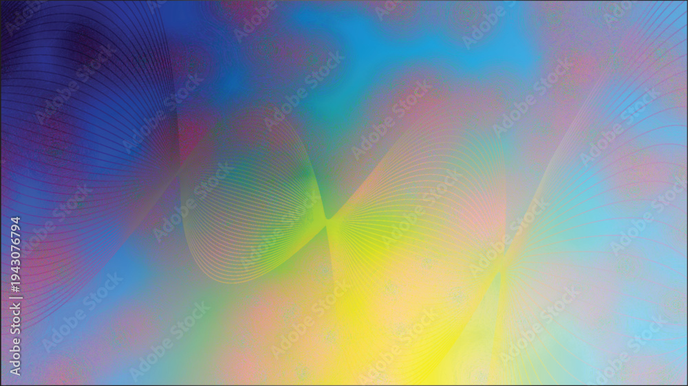 Obraz premium Abstract colorful waves and blurred light streaks create a vibrant background
