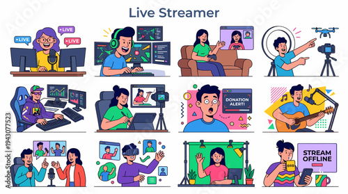 Live Streamer Collection: Gaming, Music, Vlogging, VR