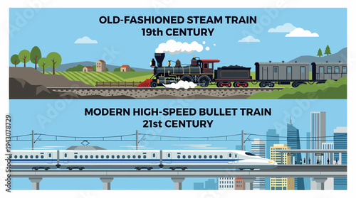 Old vs Modern Trains: Steam vs Bullet Train Comparison