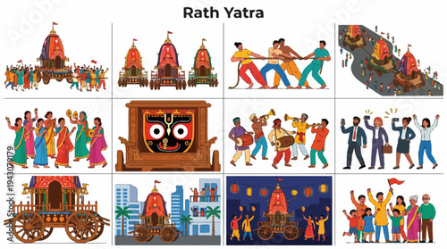 Rath Yatra Festival Cart Procession Celebration