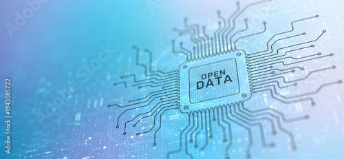 Open Data Concept and Big Data Analytics, Cloud Technology and Digital Transformation.