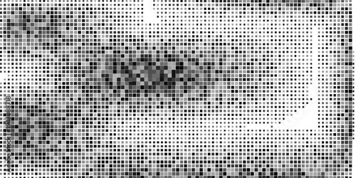 Fading cross shape gradient pattern. Abstract plus sign gradation background. Back and white geometric halftone wallpaper for graphic design, poster, medical banner. Vector transition