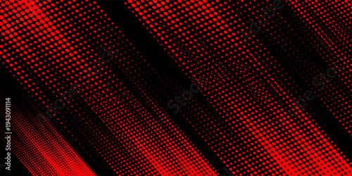 Halftone dots red and blue color pattern gradient grunge texture background. Dot pop art comic sport style vector illustration. modern background