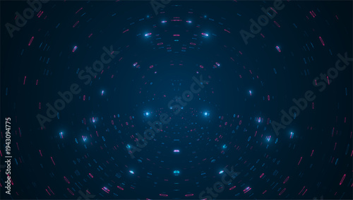 Wallpaper Mural Abstract big data visualization. Big data code representation. Graphic concept for your design Torontodigital.ca