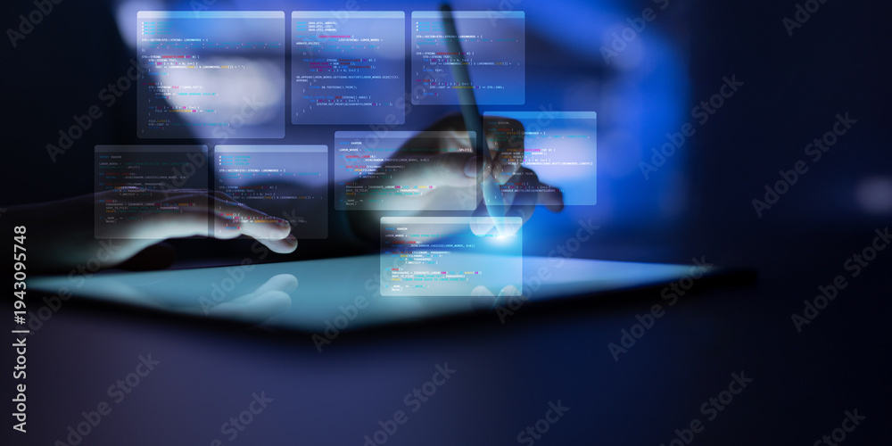 Obraz premium Software Engineering Interface Demonstrating Structured Code Development and Logic.