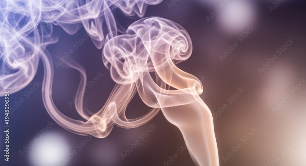 Obraz premium Ethereal Smoke Tendrils Swirling in Abstract Light
