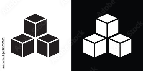 3D box with a checkmark circle icon. High-quality vector representing quality control, order completion, verified delivery, and successful logistics packaging.