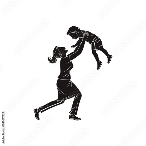 Dynamic Volleyball Match Scene with Two Athletes Jumping to Block the Ball in Intense Sports Action