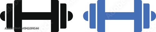 dumbbell icon set. Gym and fitness symbols. weight training symbol. Workout and Exercise Symbols. Barbell and heavy weight icons
