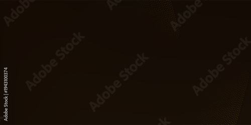 Abstract elegant golden hexagon lines on dark brown with  lighting effect. Luxury template award design. Vector illutration dots modern pattern