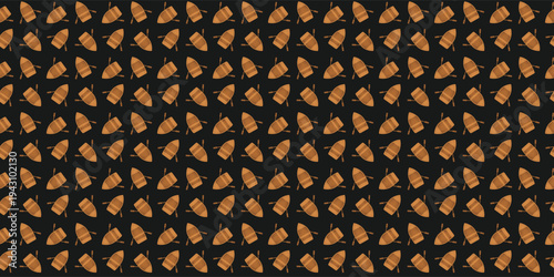 Rowboat seamless pattern for nautical backgrounds and summer textile prints. Boat pattern