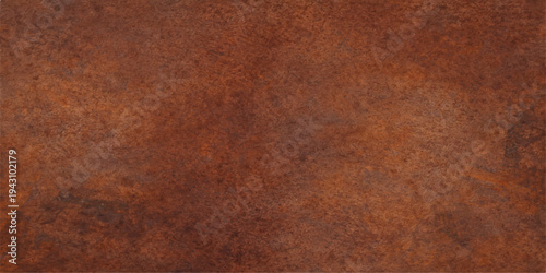 A weathered brown iron plate features a rough metallic texture with heavy rust and grunge corrosion across the aged steel surface