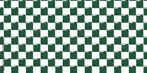 Fuel canister seamless pattern for industrial backgrounds and automotive print. Can pattern