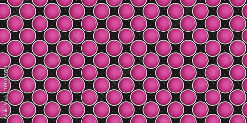 Repeating pattern with paint can lids for modern branding and stylish backgrounds