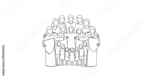 Diverse group of people standing together 2.