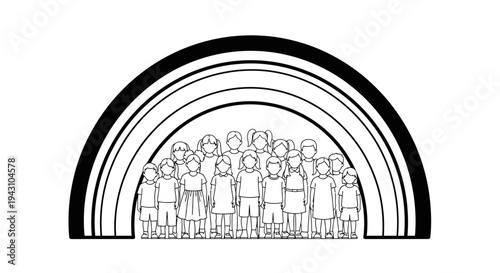 Diverse Group of People Standing Together 3.