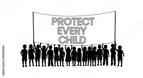 Group of people holding banner.