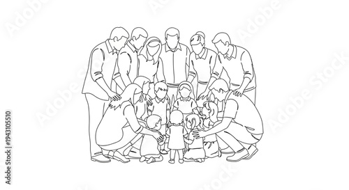 People gathered around a table together.