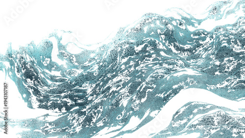 Vector Abstract ocean artwork Captivating waves dance in a fluid and artistic display, offering a sense of motion and the sea's serene essence.