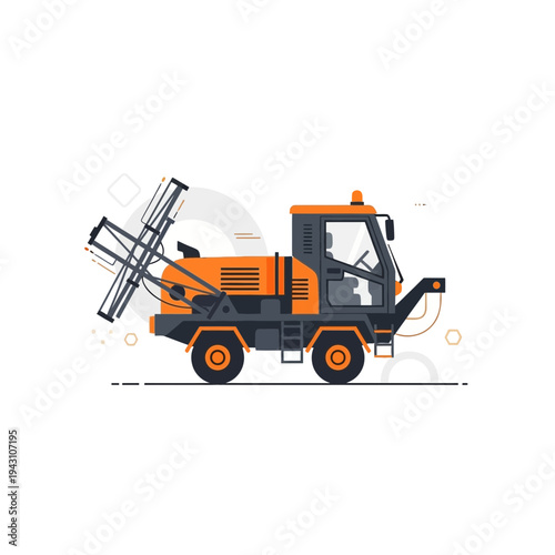 Modern Agricultural Spraying Vehicle Ready For Field Application