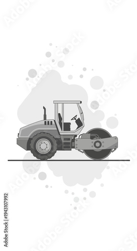 Modern Compact Roller Machine For Ground Compaction Services And Road Construction