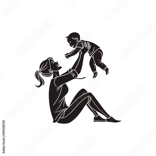 Loving Mother and Child Playing Together in a Joyful Bonding Moment