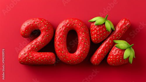 Fresh Strawberry Shaped Let...