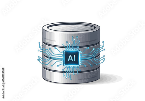 AI Database Server with Circuitry Elements.