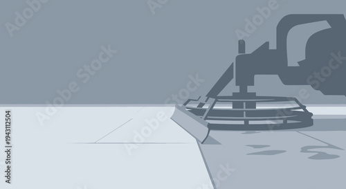 Modern Construction Equipment Polishing Concrete Surface For A Smooth Finish