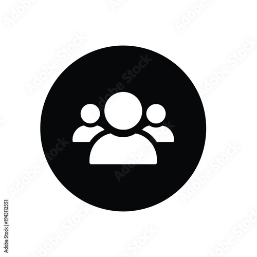 Group of people icon representing human silhouettes.