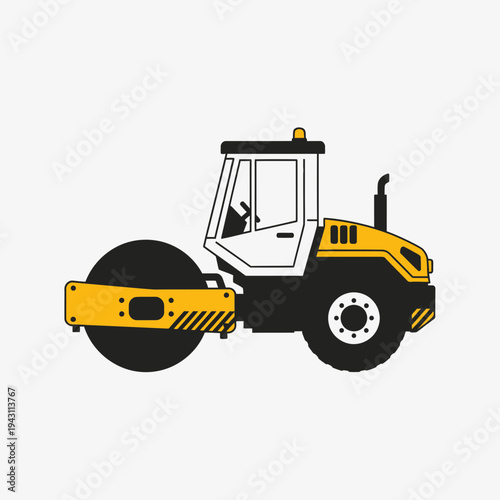 Modern Construction Vehicle Compactor For Road Building Works