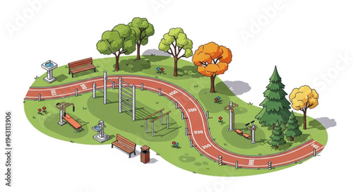 Miniature Golf Course Model Landscape.