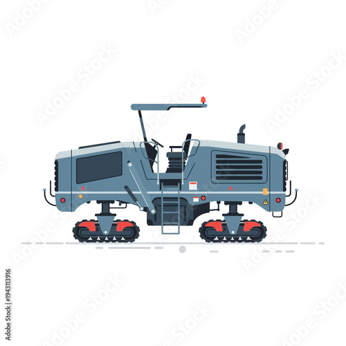 Modern Crawler Paver Machine For Road Construction And Paving Projects