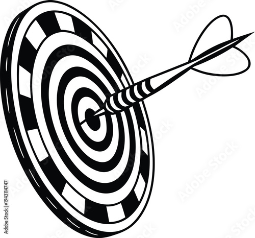 dart hitting the target