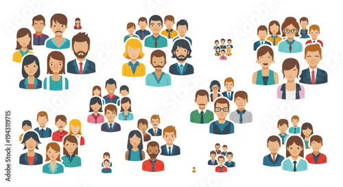 Diverse Groups of People - A Visual Representation of Community and Collaboration.