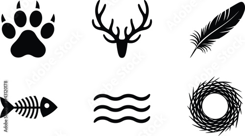 Students raising hands in classroom silhouettes collection, school lesson participation scene set, education concept learning activity, black vector isolated background