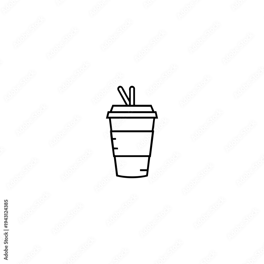 Obraz premium trash can icon